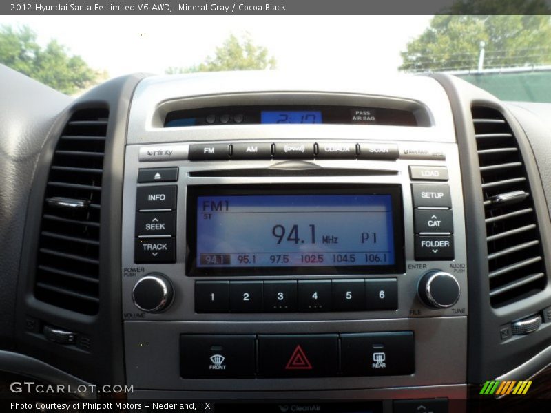 Mineral Gray / Cocoa Black 2012 Hyundai Santa Fe Limited V6 AWD