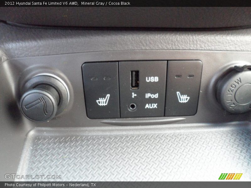 Mineral Gray / Cocoa Black 2012 Hyundai Santa Fe Limited V6 AWD