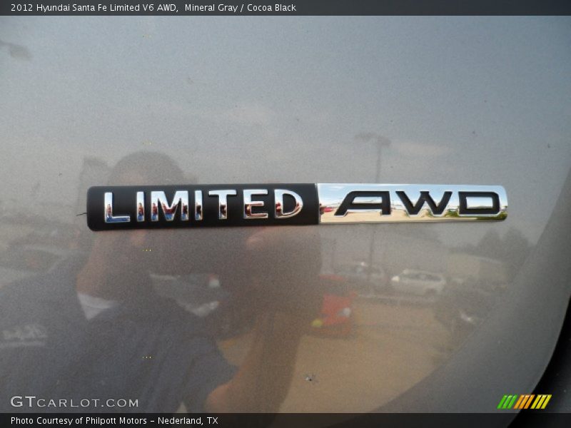 Mineral Gray / Cocoa Black 2012 Hyundai Santa Fe Limited V6 AWD