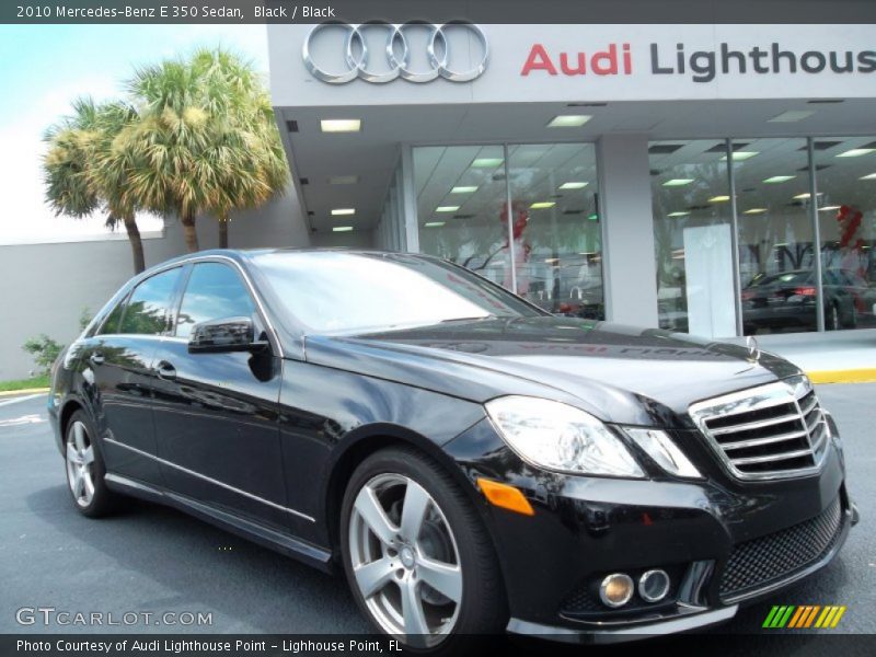 Black / Black 2010 Mercedes-Benz E 350 Sedan