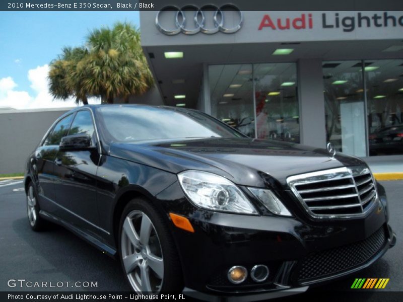 Black / Black 2010 Mercedes-Benz E 350 Sedan