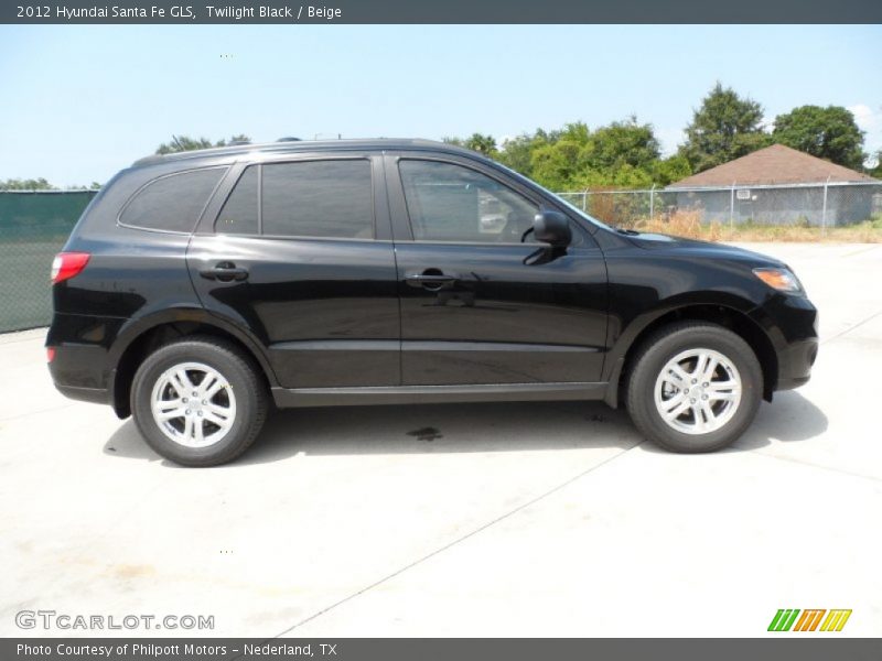 Twilight Black / Beige 2012 Hyundai Santa Fe GLS