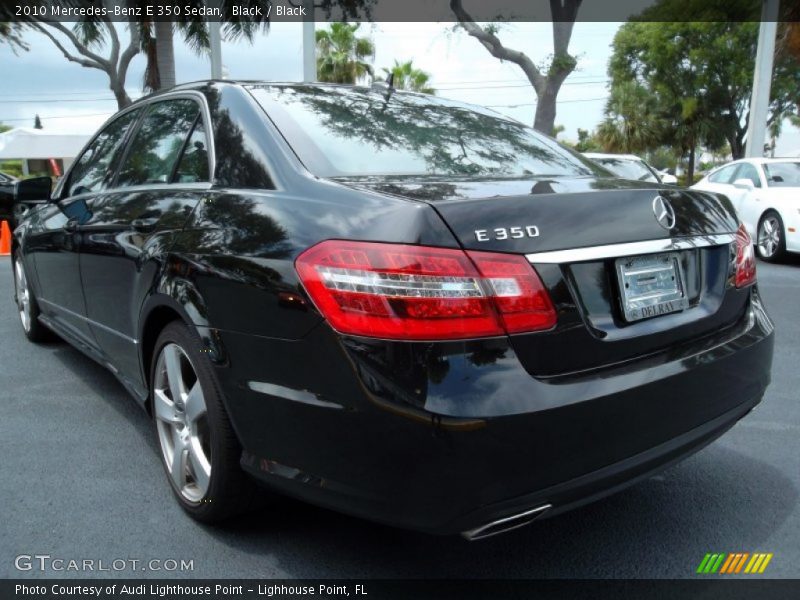 Black / Black 2010 Mercedes-Benz E 350 Sedan