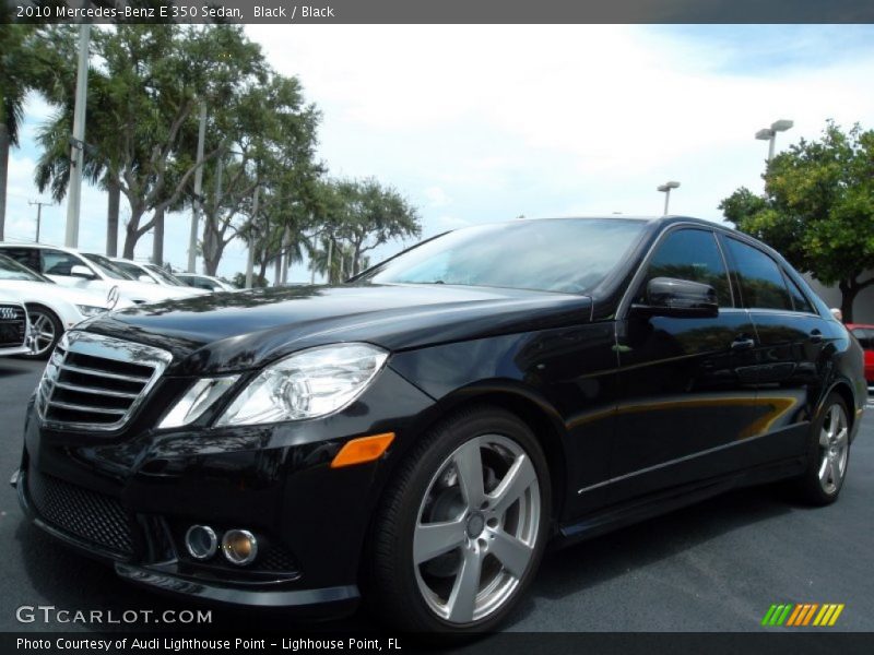 Black / Black 2010 Mercedes-Benz E 350 Sedan