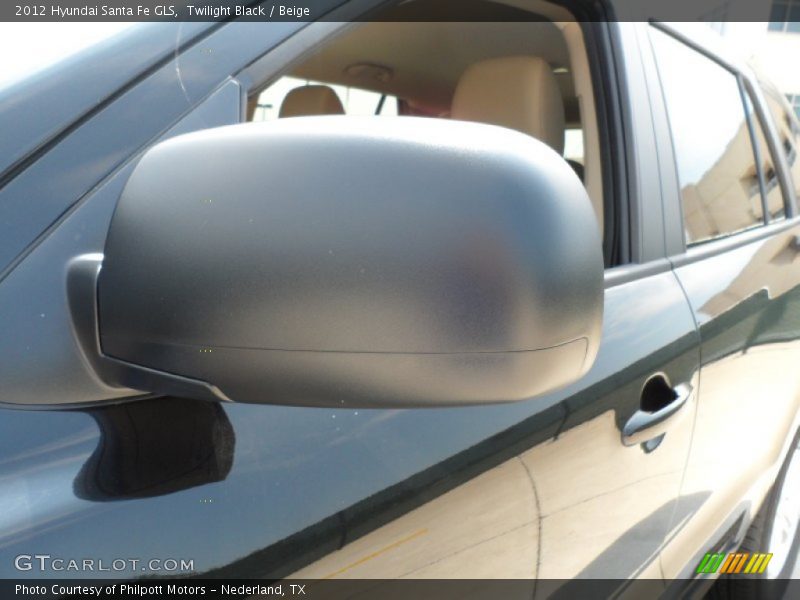 Twilight Black / Beige 2012 Hyundai Santa Fe GLS