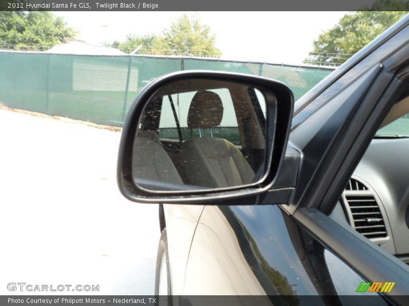 Twilight Black / Beige 2012 Hyundai Santa Fe GLS