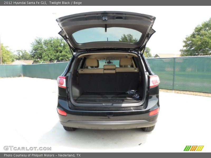Twilight Black / Beige 2012 Hyundai Santa Fe GLS