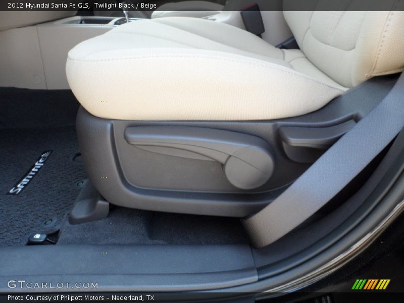 Twilight Black / Beige 2012 Hyundai Santa Fe GLS