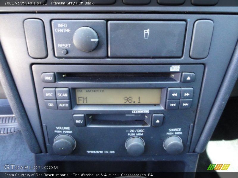 Titanium Grey / Off Black 2001 Volvo S40 1.9T SE