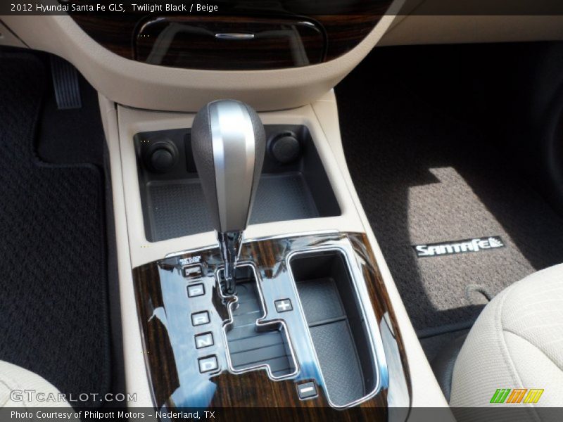 Twilight Black / Beige 2012 Hyundai Santa Fe GLS