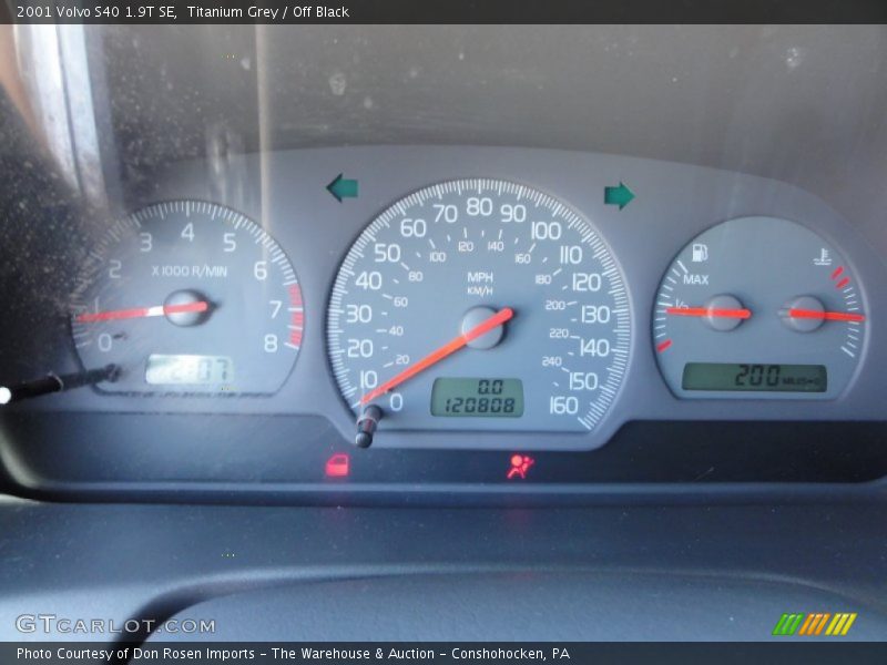 Titanium Grey / Off Black 2001 Volvo S40 1.9T SE