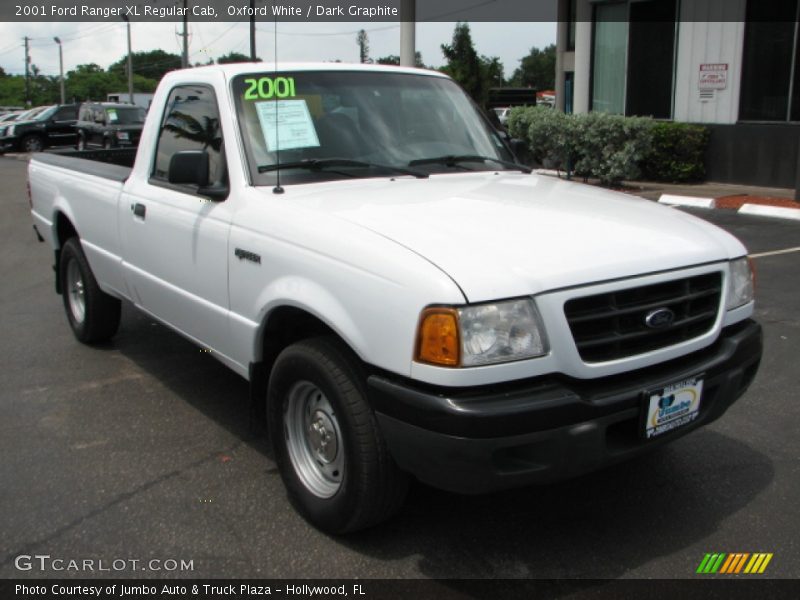 Oxford White / Dark Graphite 2001 Ford Ranger XL Regular Cab