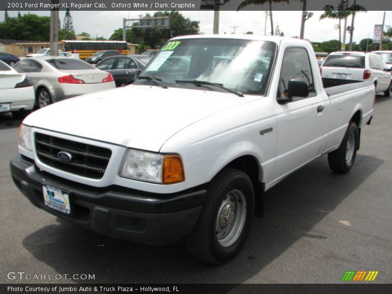Oxford White / Dark Graphite 2001 Ford Ranger XL Regular Cab