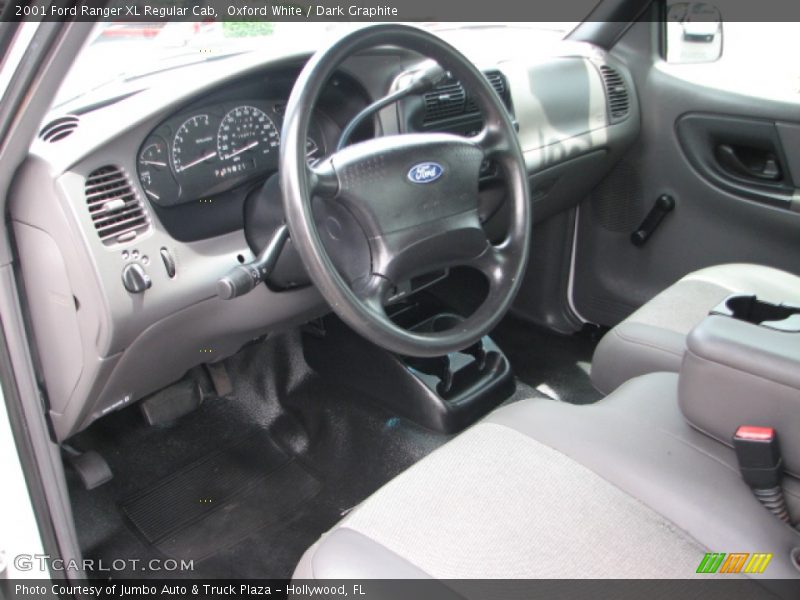 Oxford White / Dark Graphite 2001 Ford Ranger XL Regular Cab