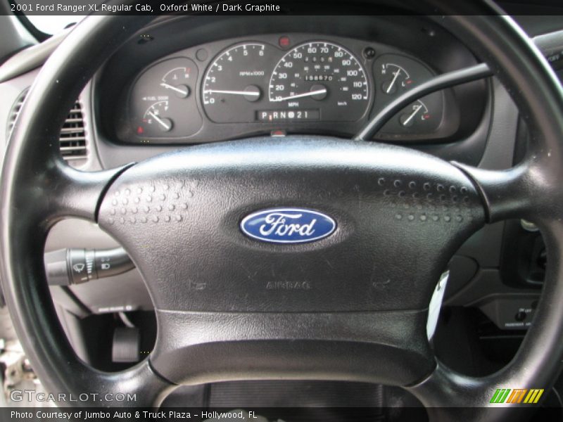 Oxford White / Dark Graphite 2001 Ford Ranger XL Regular Cab