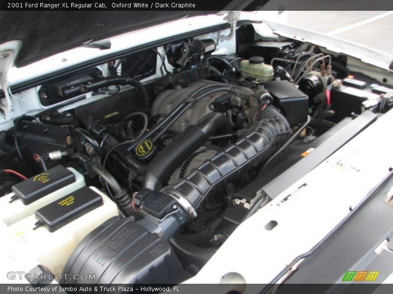 Oxford White / Dark Graphite 2001 Ford Ranger XL Regular Cab