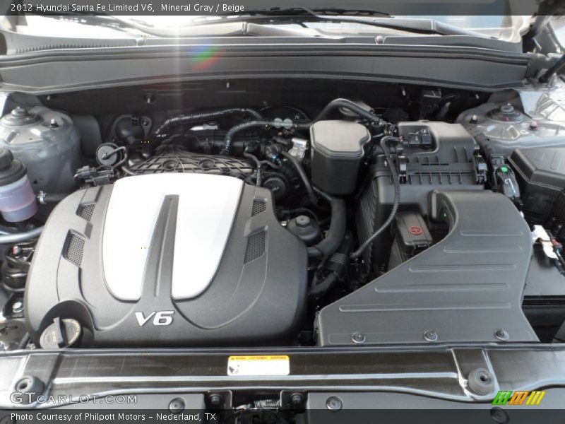  2012 Santa Fe Limited V6 Engine - 3.5 Liter DOHC 24-Valve V6