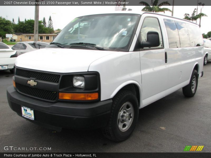 Summit White / Medium Pewter 2007 Chevrolet Express LS 1500 Passenger Van