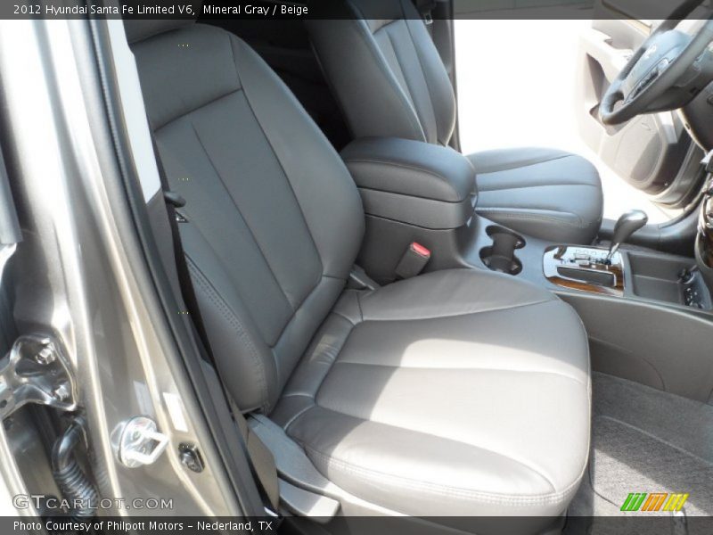 Mineral Gray / Beige 2012 Hyundai Santa Fe Limited V6