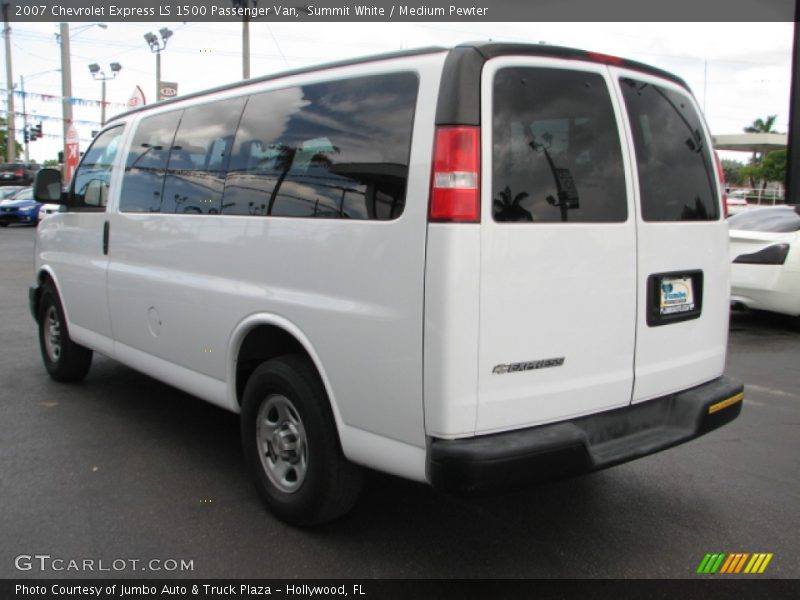 Summit White / Medium Pewter 2007 Chevrolet Express LS 1500 Passenger Van