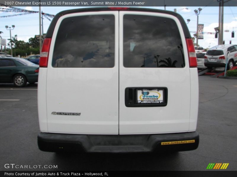 Summit White / Medium Pewter 2007 Chevrolet Express LS 1500 Passenger Van