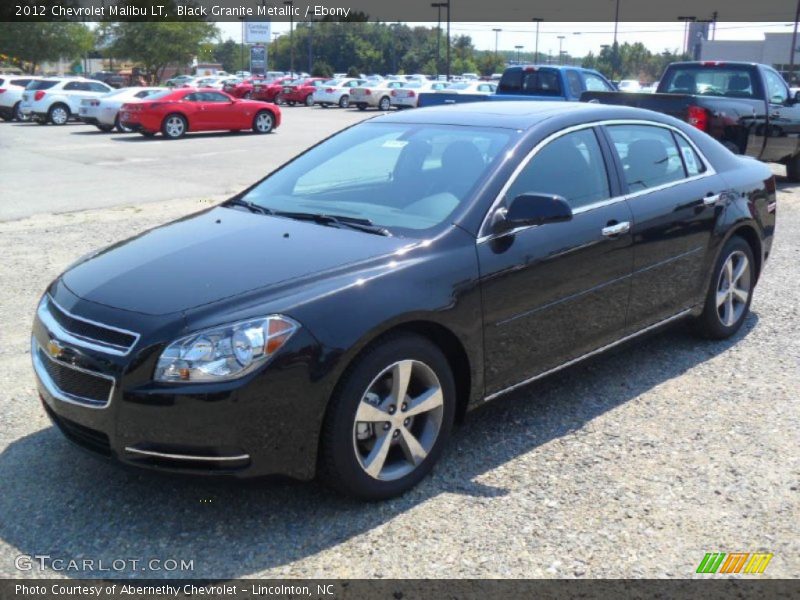 Black Granite Metallic / Ebony 2012 Chevrolet Malibu LT