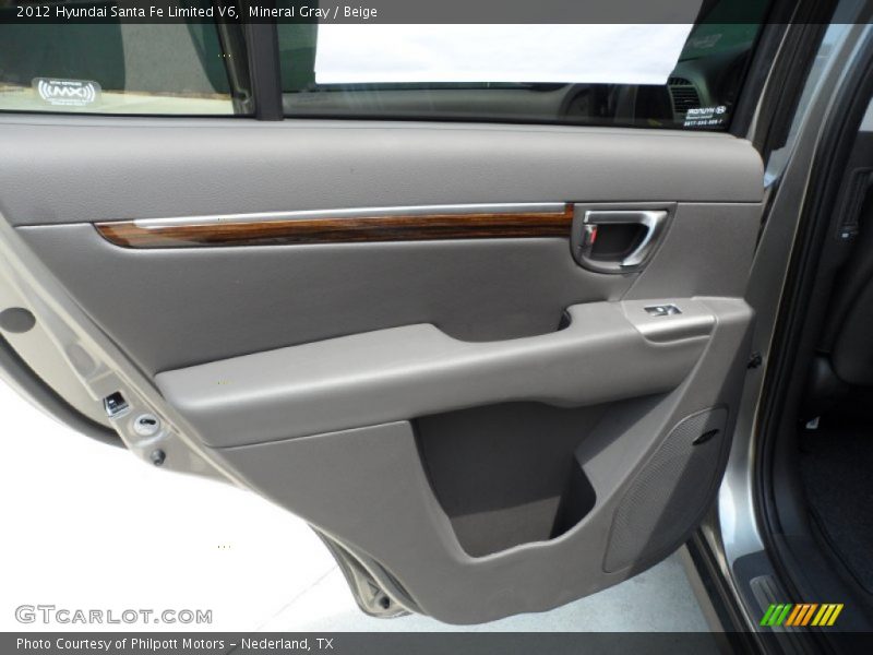 Mineral Gray / Beige 2012 Hyundai Santa Fe Limited V6