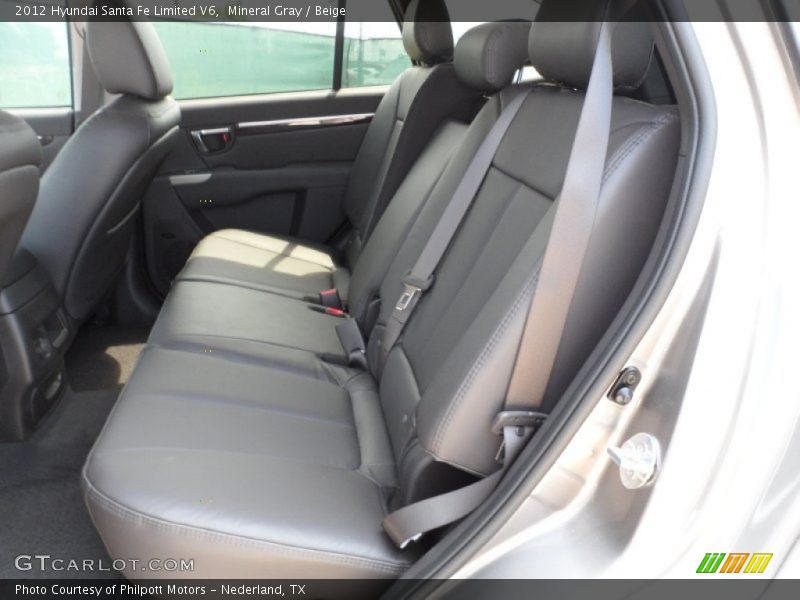 Mineral Gray / Beige 2012 Hyundai Santa Fe Limited V6
