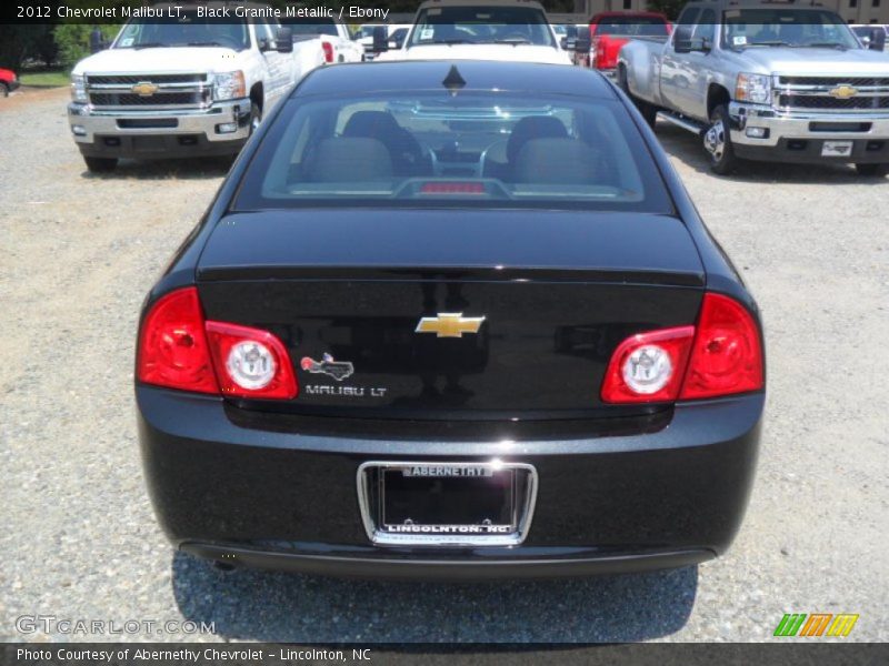 Black Granite Metallic / Ebony 2012 Chevrolet Malibu LT