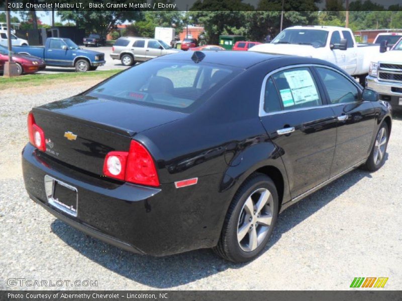 Black Granite Metallic / Ebony 2012 Chevrolet Malibu LT