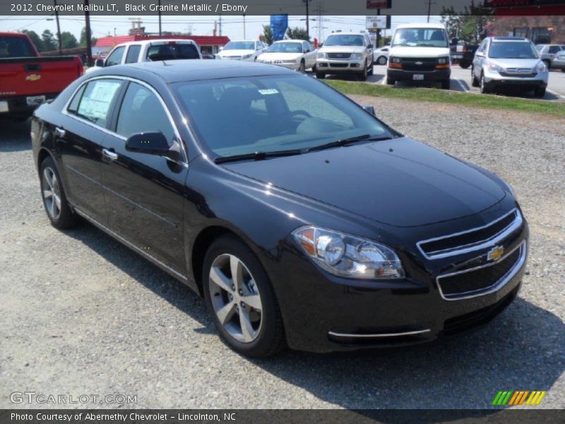 Black Granite Metallic / Ebony 2012 Chevrolet Malibu LT