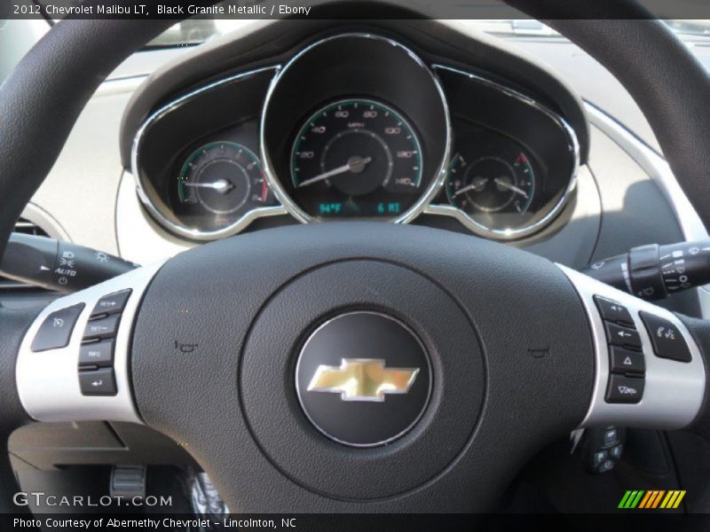 Black Granite Metallic / Ebony 2012 Chevrolet Malibu LT