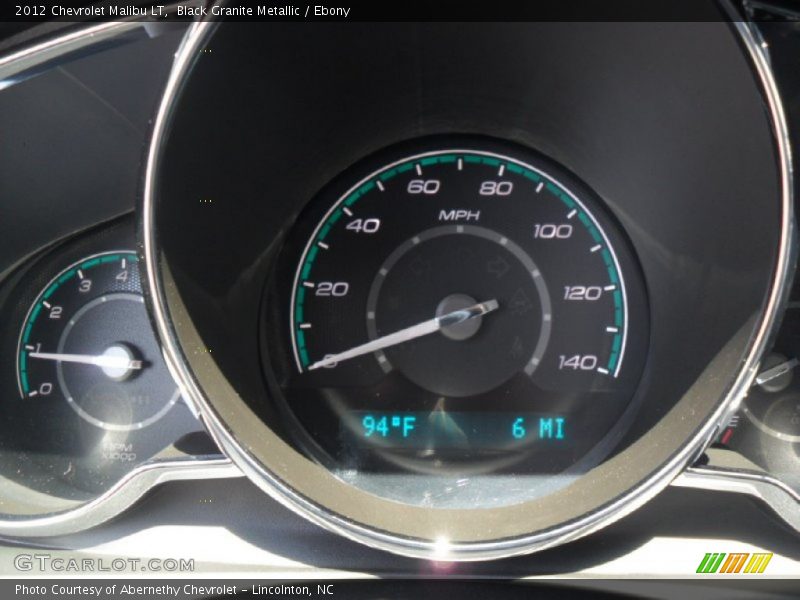 Black Granite Metallic / Ebony 2012 Chevrolet Malibu LT