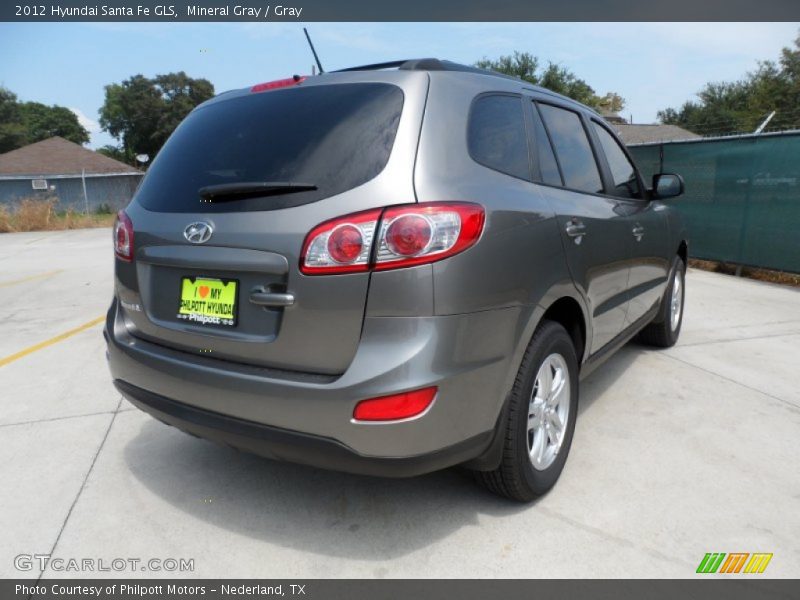 Mineral Gray / Gray 2012 Hyundai Santa Fe GLS