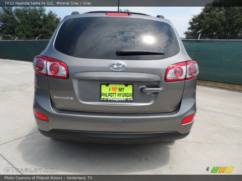 Mineral Gray / Gray 2012 Hyundai Santa Fe GLS
