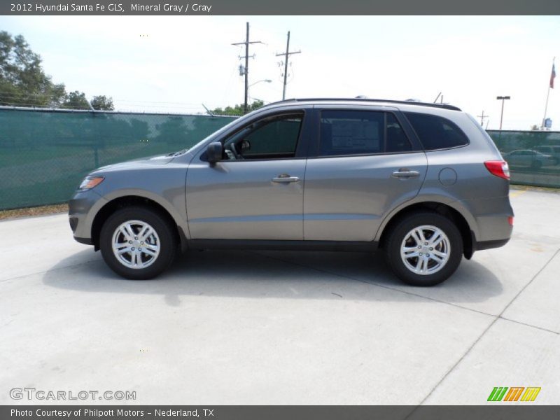 Mineral Gray / Gray 2012 Hyundai Santa Fe GLS