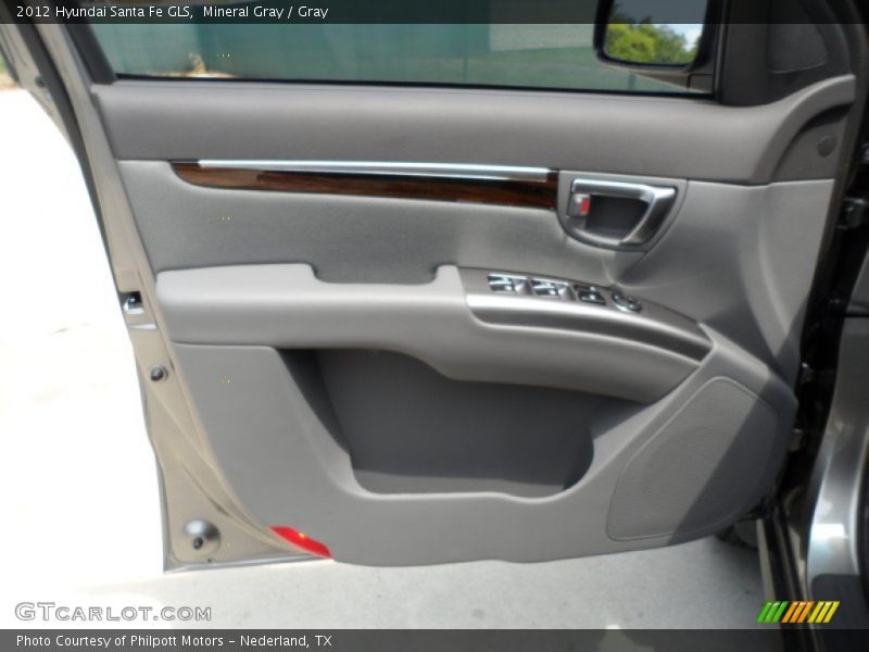 Mineral Gray / Gray 2012 Hyundai Santa Fe GLS