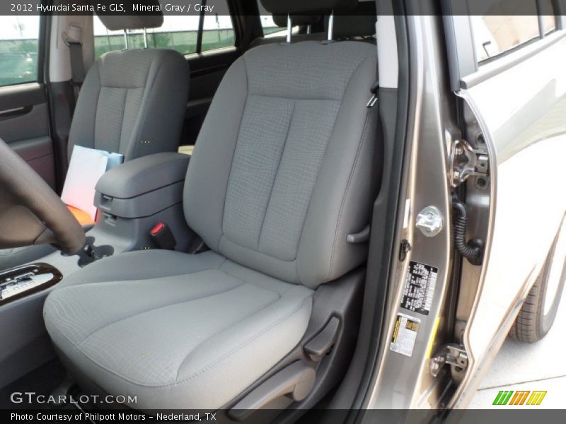 Mineral Gray / Gray 2012 Hyundai Santa Fe GLS