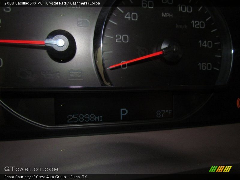 Crystal Red / Cashmere/Cocoa 2008 Cadillac SRX V6