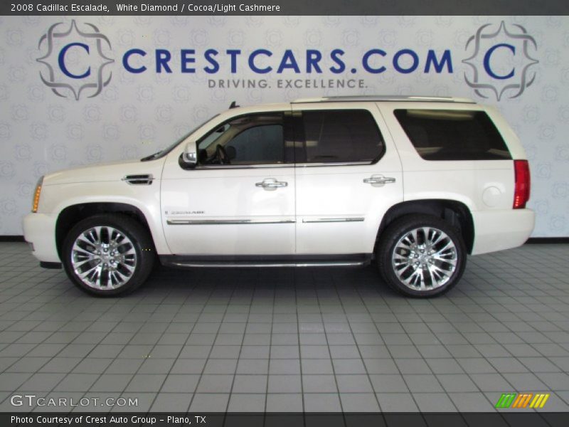 White Diamond / Cocoa/Light Cashmere 2008 Cadillac Escalade