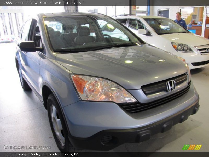 Glacier Blue Metallic / Gray 2009 Honda CR-V LX