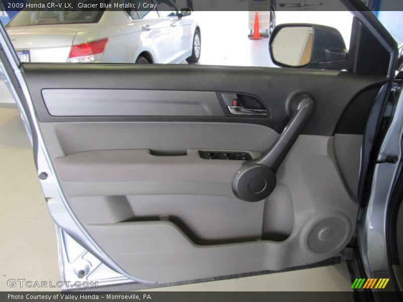 Glacier Blue Metallic / Gray 2009 Honda CR-V LX