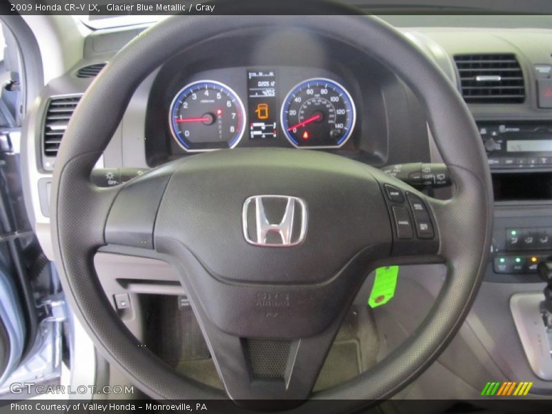 Glacier Blue Metallic / Gray 2009 Honda CR-V LX
