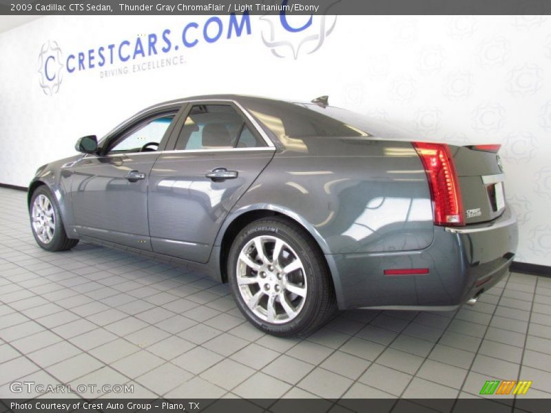 Thunder Gray ChromaFlair / Light Titanium/Ebony 2009 Cadillac CTS Sedan