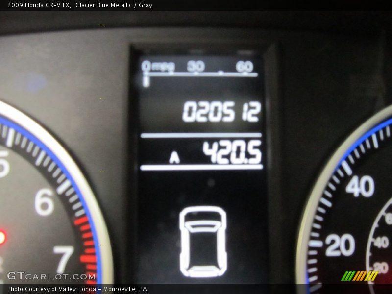 Glacier Blue Metallic / Gray 2009 Honda CR-V LX