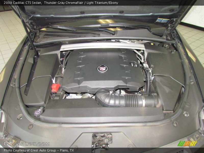 Thunder Gray ChromaFlair / Light Titanium/Ebony 2009 Cadillac CTS Sedan