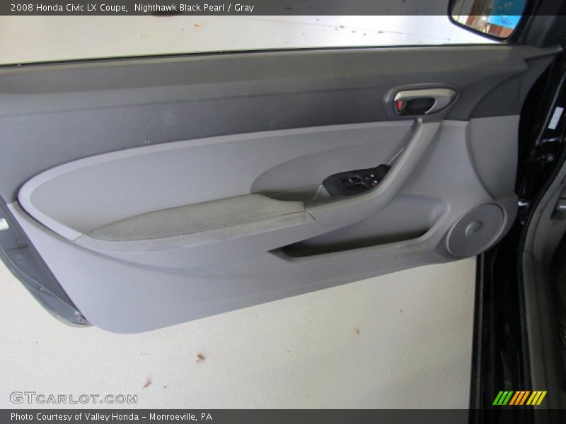 Nighthawk Black Pearl / Gray 2008 Honda Civic LX Coupe
