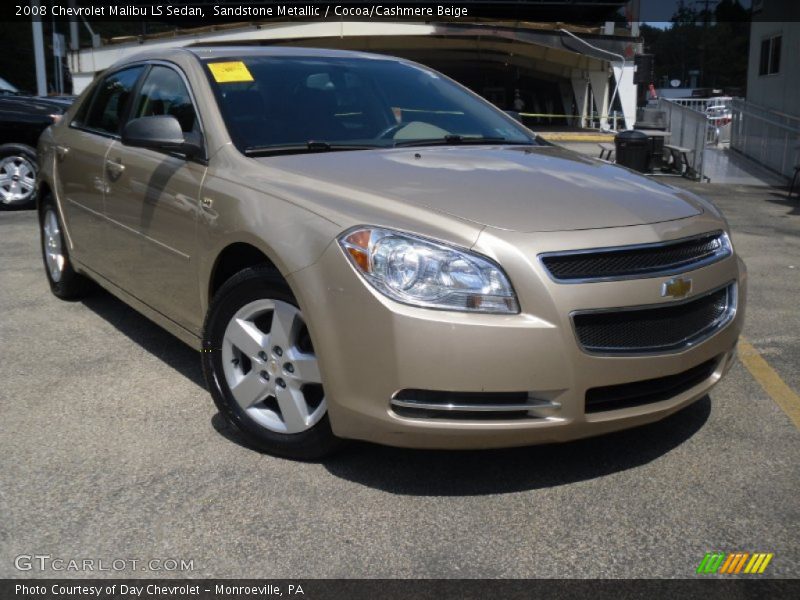 Sandstone Metallic / Cocoa/Cashmere Beige 2008 Chevrolet Malibu LS Sedan