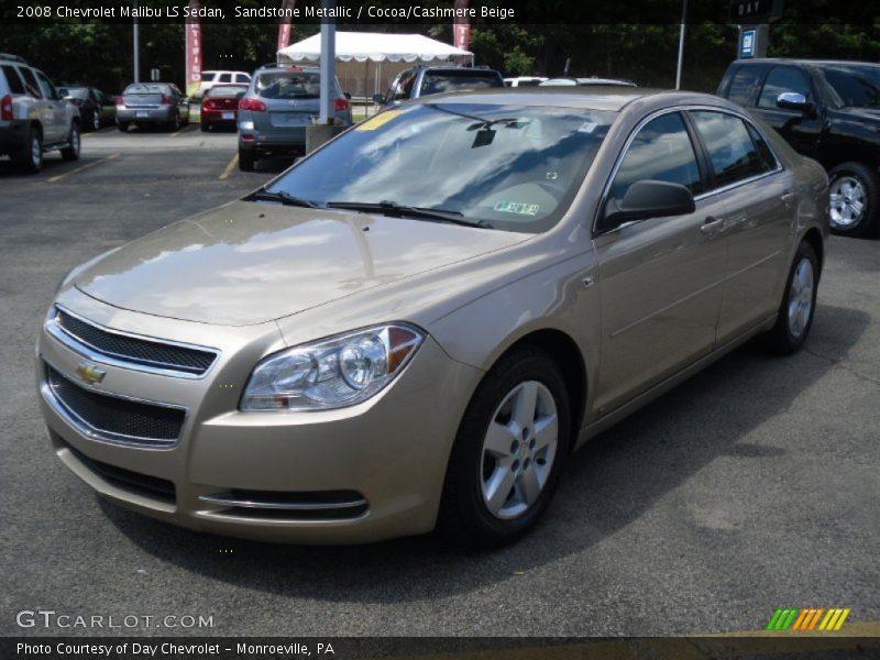 Sandstone Metallic / Cocoa/Cashmere Beige 2008 Chevrolet Malibu LS Sedan