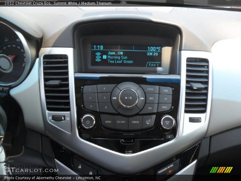 Controls of 2012 Cruze Eco